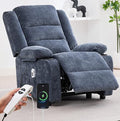 Power Recliner Chair with Cup Holders Electric Recliner Chair for Adults Living Room Reclining Chair Home Theater Seating Lounge Chair (1 Blue)