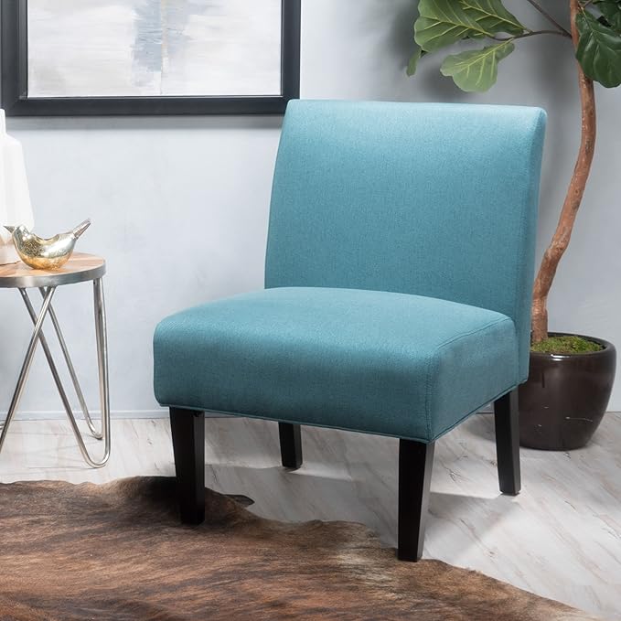 Christopher Knight Home Kassi Fabric Accent Chair Dark Teal 29. 50”D x 22. 50”W x 32. 00”H