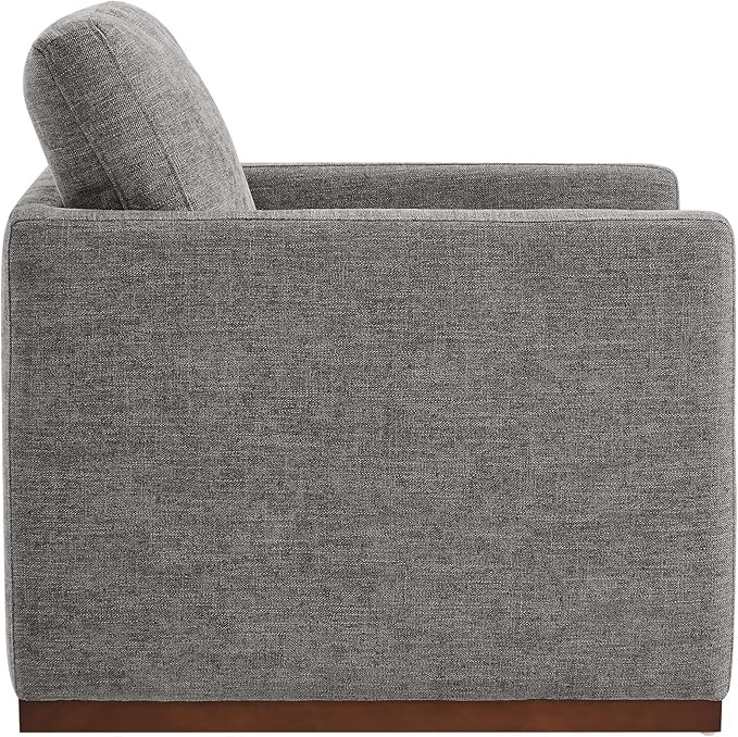 CHITA Swivel Accent Chair FSC Certified Mid Century Modern Arm Chair for Living Room and Bedroom Fully Assembled Grey