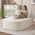 Boneless CouchComfy Fluffy Sofa BedUpholstered Sleeper Sofa with Throw Pillows and ArmrestsCorduroy Plush Cloud Lounge Chair (Beige 67 Chaise Lounge Chair)