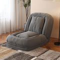 Human Dog Sofa Bed for Adult &amp Pets Corduroy Convertible Lazy Sofa Couch with 5 Adjustable Positions Comfy Upholstered Bean Bag Lounge Chair for Living Room Bedroom Gray