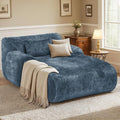 66 Inches Oversized Chaise Lounge Indoor No Assembly Required Single Sleeper Sofa Chair with Lumbar Pillow Upholstered Boneless Sofa Bed for Living Room Bedroom