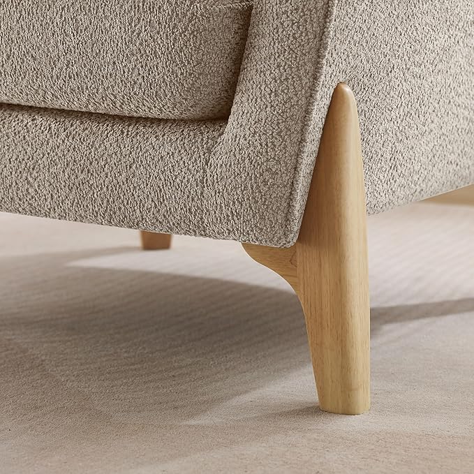 VANOMi 32 Living Room Chairs Comfy Chair for Bedroom with Thick Cushion Sharpe Arm Chair for Reading Office Apartment Camel