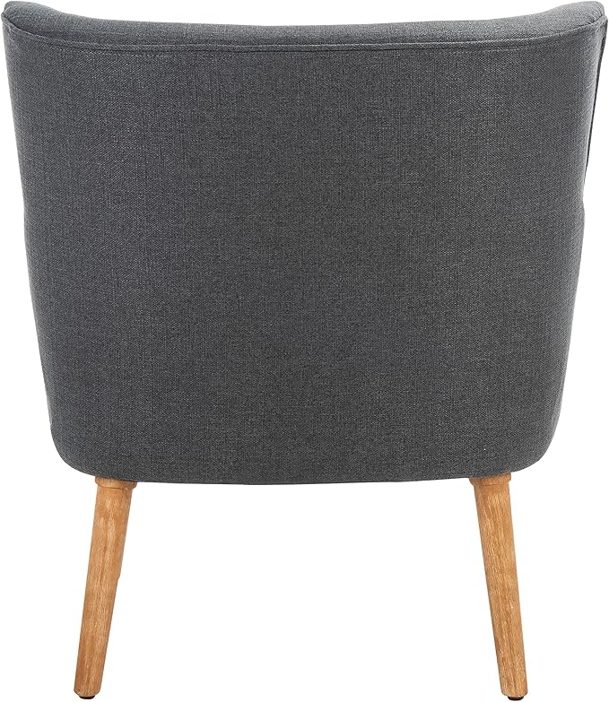 SAFAVIEH Home Collection Delfino Dark Grey/Natural Accent Chair