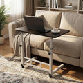 GAOMON Standing Desk with Wheels Adjustable Height Portable Desk Mobile Rolling Desks Laptop PC Table Computer Workstation for Home Office Study Bedroom Black