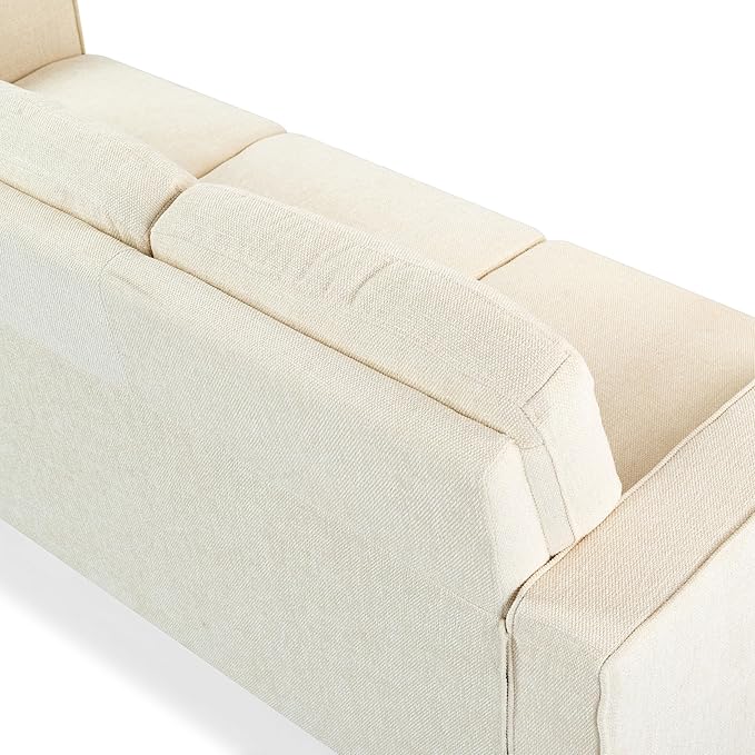 SAFAVIEH Couture Furniture Collection Felicianya Modern Cream 3-Seater Sofa