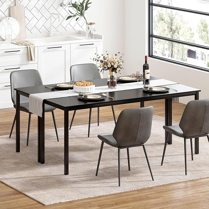 Need 70.8 Inch Executive Office Desk Large Stylish Computer Desk Simple Study Writing Desk Workstation Business Furniture for Home Office Black