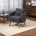 Wood Frame Armchair Modern Accent Chair Lounge Chair for Living Room