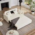 Ball &amp Cast 66 Convertible Sofa Bed3-in-1 Corduroy Loveseat Sleeper Pull Out Couch Bed with Pillows and Side Pockets Deep Seat Comfy Sofa Couches for Living RoomApartmentBeige