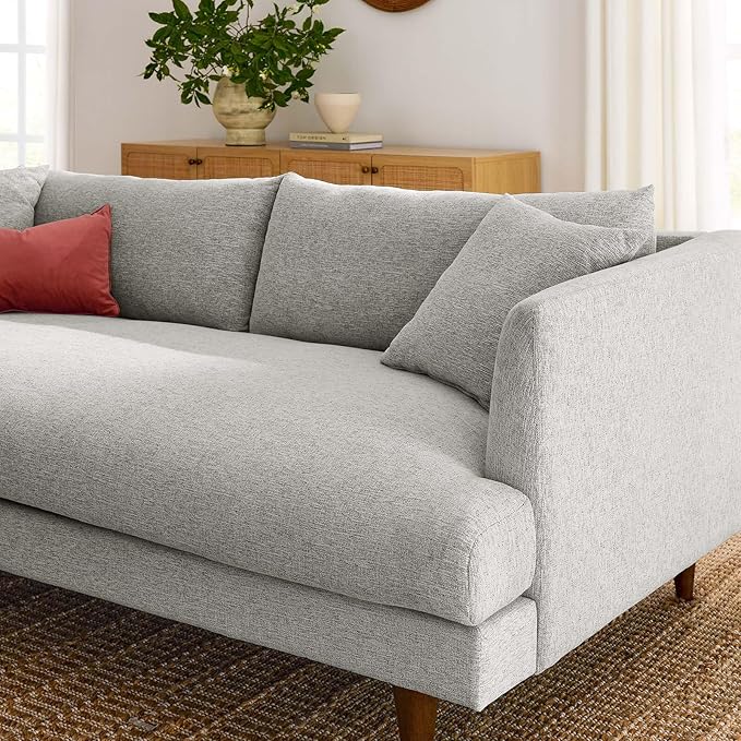 Modway Zoya Sofas Light Gray Fabric