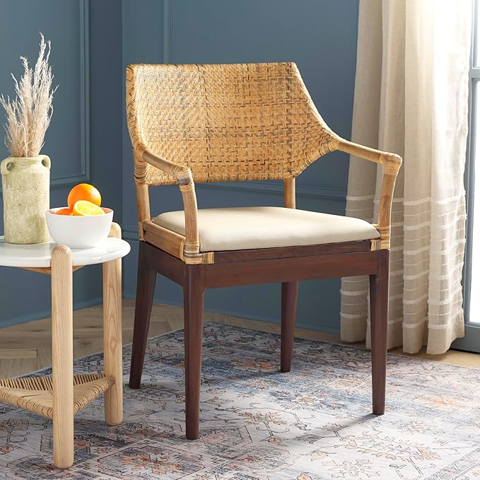 SAFAVIEH Home Collection Carlo Arm Chair Honey