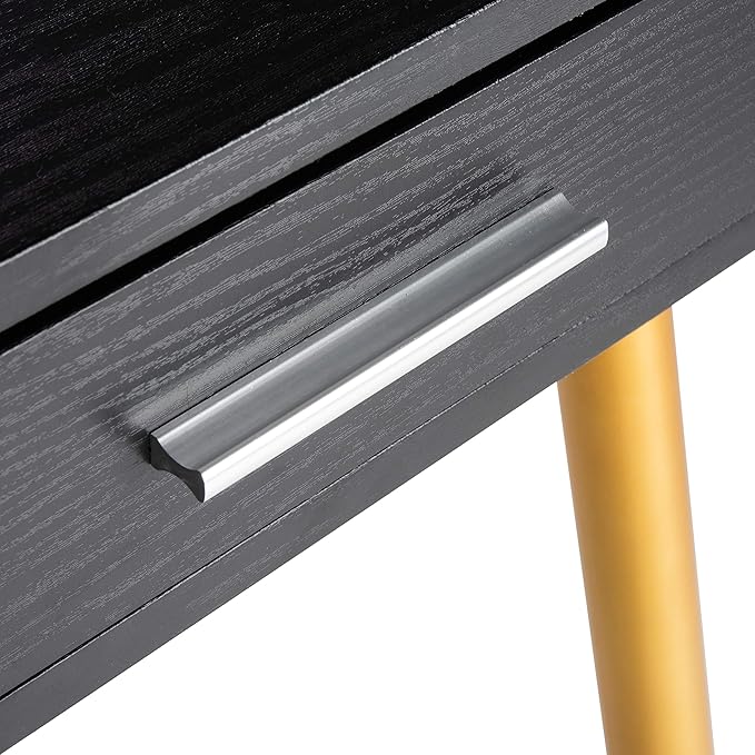 Safavieh Home Office Jorja Modern Black and Gold 1-drawer Desk