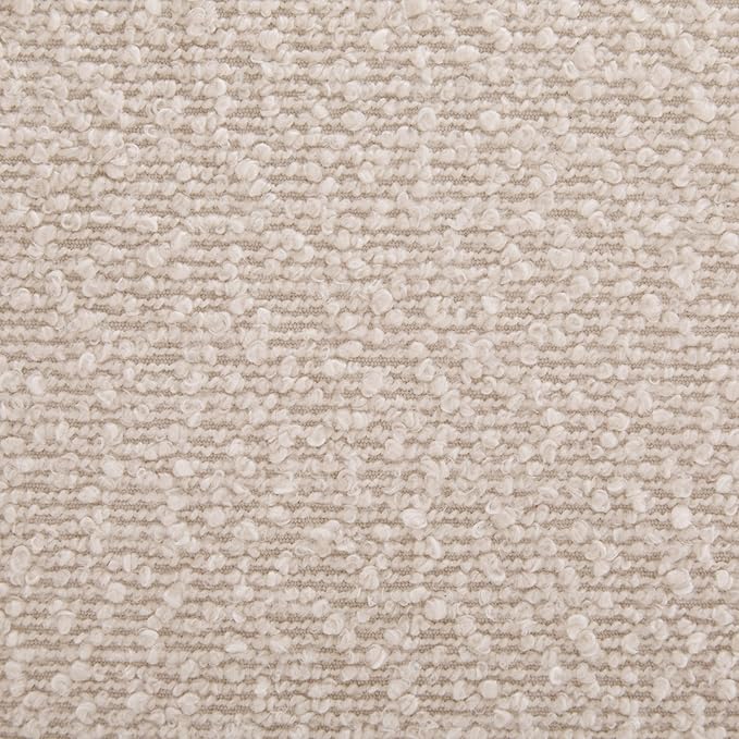 Christopher Knight Home Nettie Modern Accent Chair for Living Room Boucle Fabric Single Lounge Sofa Chair with Wooden Frame Comfy Reading Chair for Bedroom Lounge Armchair with Soft Cushion Beige