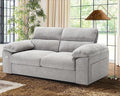 WorthFurni Sofas for Living Room Chenille Pillow-Armrest Loveseat Couch Set Small Sofa 3 Seater Sofa USB Charging Removable Sofa Cover Solid Wood Frame Easy to Install (71.5 inch Grey)