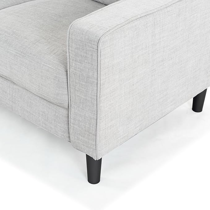 SAFAVIEH Couture Furniture Collection Felicianya Modern Light Grey 3-Seater Sofa