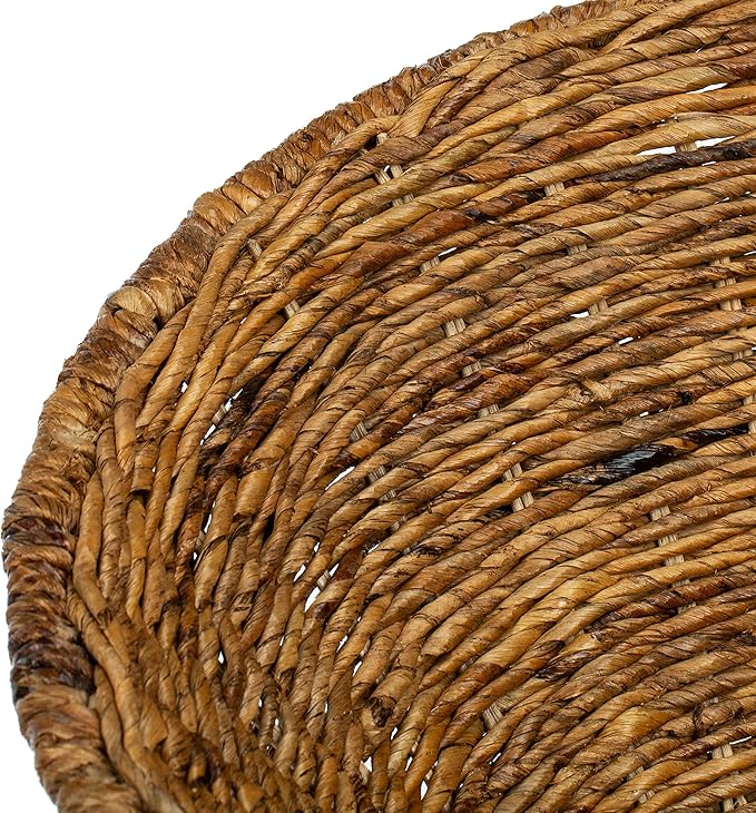 Safavieh Home Sierra Coastal Natural Rattan and Dark Steel Round Accent Chair