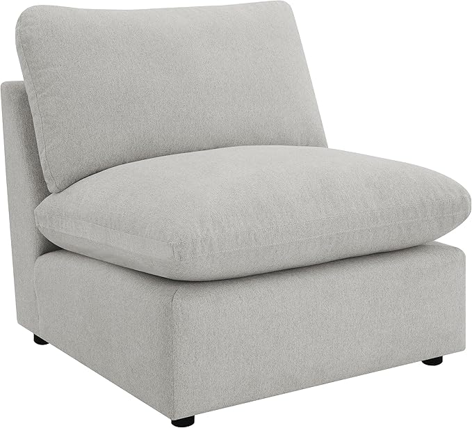 Coaster Home Furnishings - Collins - Modular Armless Chair with Cushion Back Foam Padding and Reversible Cushions - Living Room - Grey - 609560AC