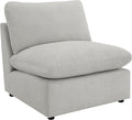 Coaster Home Furnishings - Collins - Modular Armless Chair with Cushion Back Foam Padding and Reversible Cushions - Living Room - Grey - 609560AC