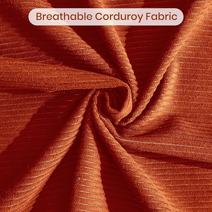 Compression Sofa - 62''Convertible Floor Sofa Bed - with Pillow Back Support Armrest - Comfy Foldable Sofa Bed Compressed Sofa in Box - Corduroy Fabric - for Living Room Bedroom (Orange)
