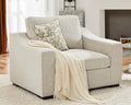 ABCASA 47 W Oversized Accent Chair Comfy Upholstered Sofa Chair with Large Seat and Wide Armrest Pet-Friendly Modern Lounge Armchair for Living Room/Apartment/Bedroom Premium Linen Oatmeal