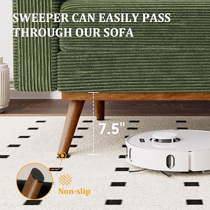 Vipbear 65.4 Loveseat Sofa Green Corduroy Couch Mid-Century Modern Small Couches for Living Room Bedroom Office Comfy Sofa with Spring Cushion Solid Wood Frame Tool-Free Assembly