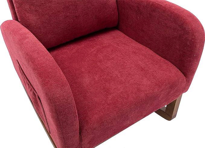 Living Room Comfortable Rocking Chair Living Room Chair Red