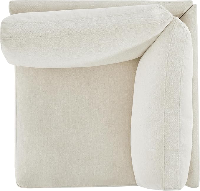 CHITA Modern Down Filled Upholstered Middle Corner Sectional for Modular Couch Linen