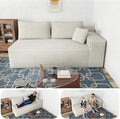 68 2 Seater Cloud Loveseat Sofa Plush Corduroy Fabric Modern Modular Couch Deep Seat Sleeper Couch Reading Chairs for Living RoomBedroom Movie RoomNo Assembly Required Left Facing Beige