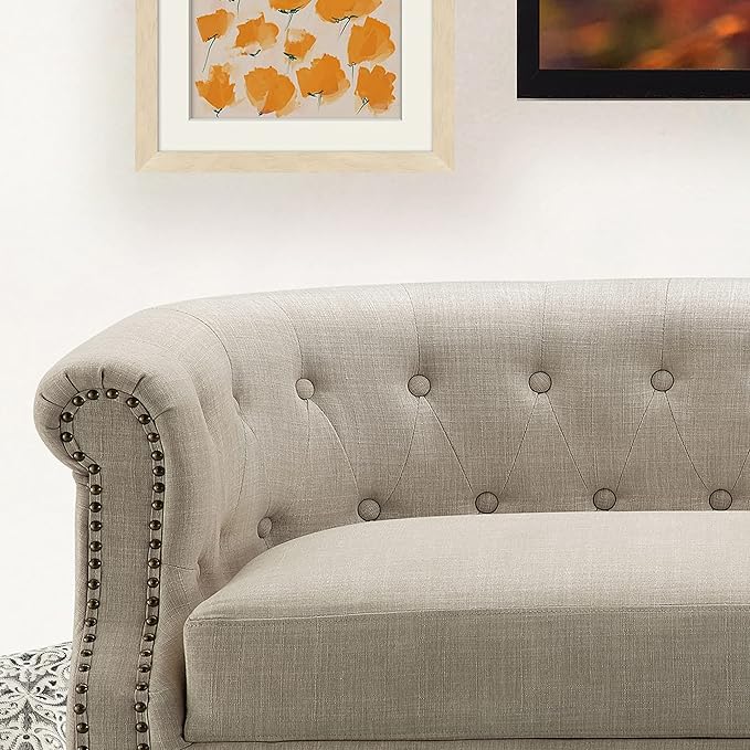 Rosevera Loveseat Sofa for Living Room - Long Couch in a Box Love Seat for Small Area Couches for Living Room