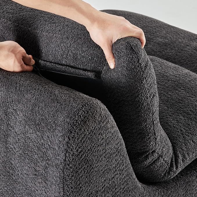STARY Upholstered Accent Sofa Modern Armchair with Soft Cushioned Seat Stylish Sofa for Living Room Bedroom or Office