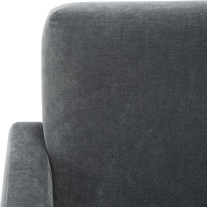 SAFAVIEH Couture Collection Taylor Modern Navy Velvet Upholstered Accent Chair (Fully Assembled)
