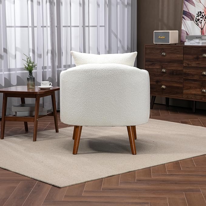Wood Frame Armchair Modern Accent Chair Lounge Chair for Living Room