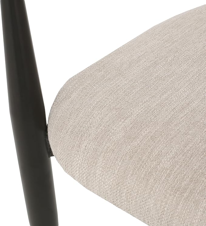 Christopher Knight Home Names Modern Metal Loveseat Living Room Fabric Upholstered Settee Curved Open Backrest 2-Seater Sofa Cozy Couch for Bedroom Apartment Home Office Black+ Gold + Beige