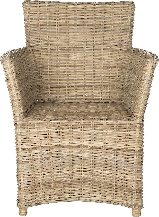 SAFAVIEH Home Collection Natuna Soft Grey Arm Chair