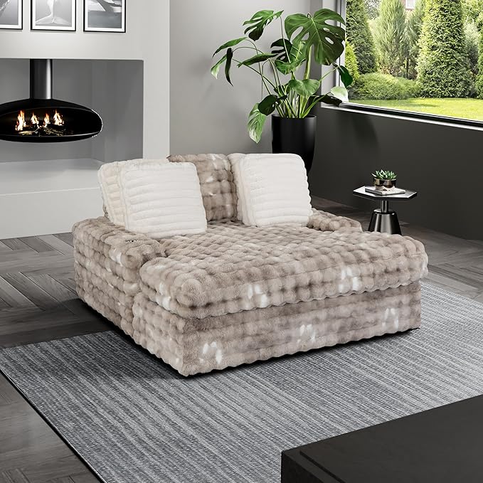 U8292 Gry Lounger Sofa