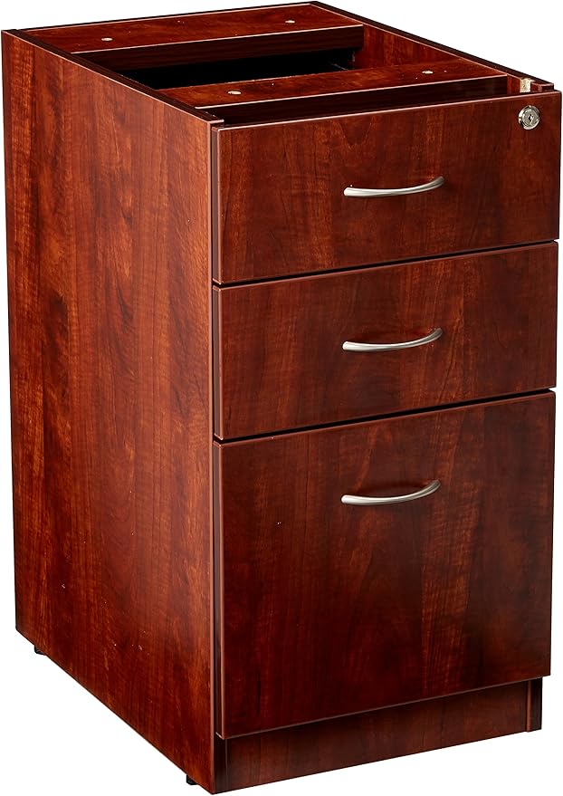 Lorell LLR69604 69000 Series Free Standing Fixed Pedestals Cherry