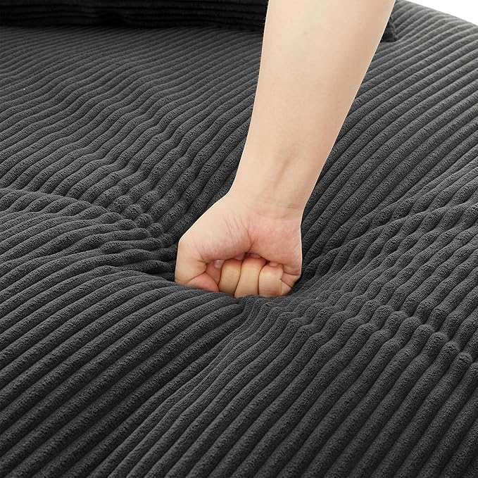 360° Swivel Sofa Chair Accent Barrel Chair 57.5 Swivel Round Chair with Dual-Layer Cushion Design and 3 Removable Pillows for Living Room Bedroom Office and Hotel (Black)