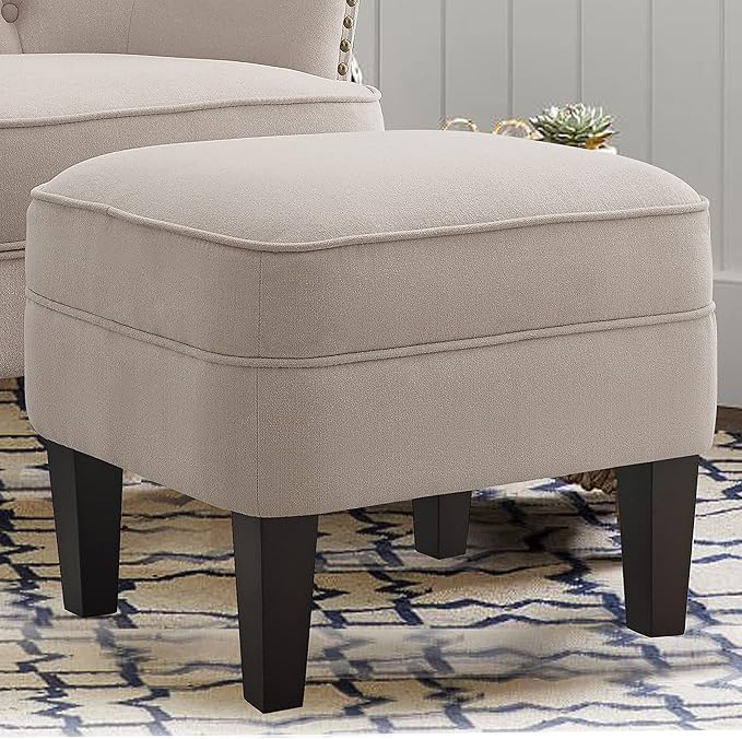 Rosevara Atlas Accent Chairs for Living Room Furniture Living Room Chairs Reading Chair for Room Arm Chairs for Living Room Comfy Chair for Bedroom Small Accent Chairs for Bedroom Velvet Natural