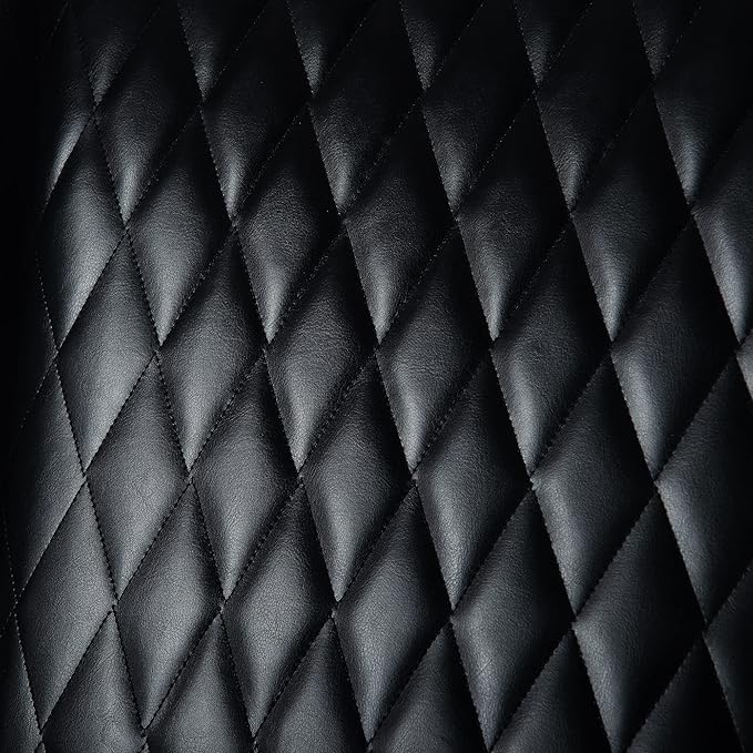 HomVent 1PCS Chair with Super High Wing-Back Velvet/PU Leather Upholstered Armless Throne Chair with Diamond Lattice Design Retro Elegant Side Chair for Living RoomKitchen