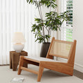 HAOBO Home Rattan Chair Mid Century Modern Accent Chair for Reading Living Room Home Bedroom