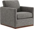 CHITA Swivel Accent Chair FSC Certified Mid Century Modern Arm Chair for Living Room and Bedroom Fully Assembled Grey