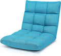 Giantex Floor Sofa Chair Video Gaming Chair with 14 Adjustable Position Padded Back Support Floor Cushioned Seat Folding Lazy Chair for Meditation Reading Watching Living Room Recliner(Turquoise)