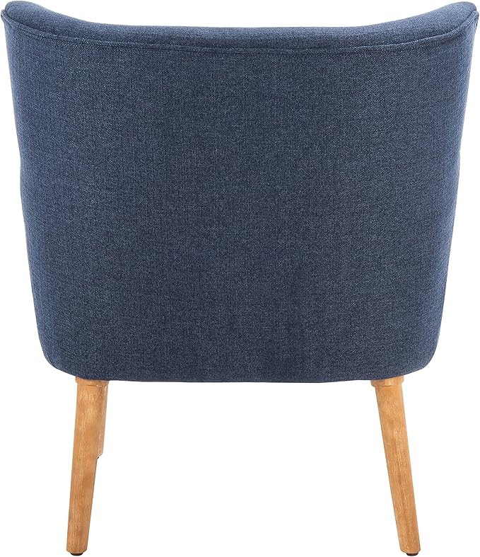 SAFAVIEH Home Collection Delfino Navy/Natural Accent Chair