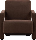 SAFAVIEH Couture Collection Taylor Modern Dark Brown Boucle Accent Chair (Fully Assembled)