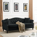 Oversized Velvet Loveseat 79 Inch Sectional CouchLuxury 3 Seater Deep Couch with NailheadUpholstered Sofa for Living Room Bedroom Apartment