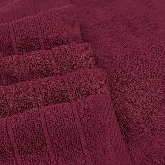 Tens Towels Pack of 2 Extra Large Bath Sheets 35 x 70 Inches 100% Cotton Larger &amp Lighter Weight Quicker to Dry Super Soft &amp Absorbent Oversized Bath Towels Burgundy
