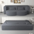 78 Oversized Convertible Folding Sofa Bed Full Size 35D Full Foam Futon Loveseat Fold Out Couch Floor Mattress Teddy Fleece Lazy Lounge Sofabed for Living Room/Dorm/Guest Use/Home Office/Apartment