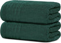 Tens Towels Pack of 2 Extra Large Bath Sheets 35 x 70 Inches 100% Cotton Larger &amp Lighter Weight Quicker to Dry Super Soft &amp Absorbent Oversized Bath Towels Hunter Green