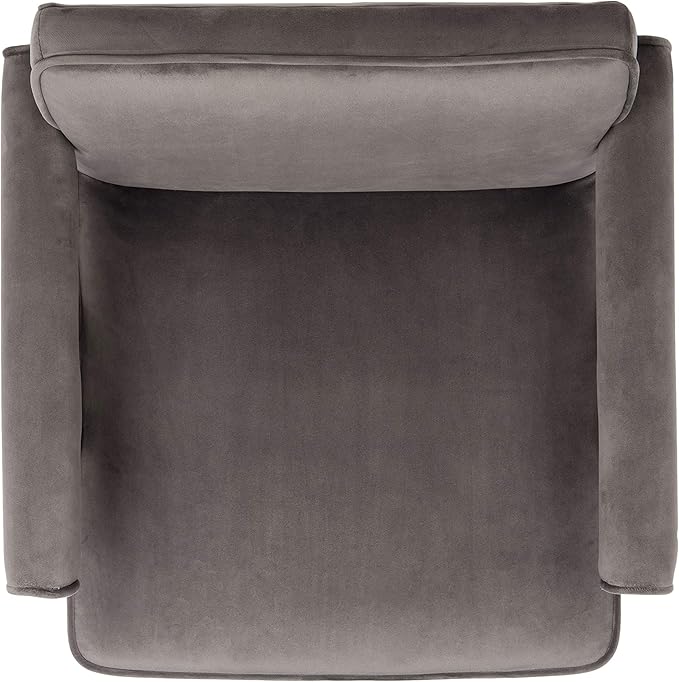 Safavieh Home Collection Suri Navy and Walnut Mid-Century Arm Chair