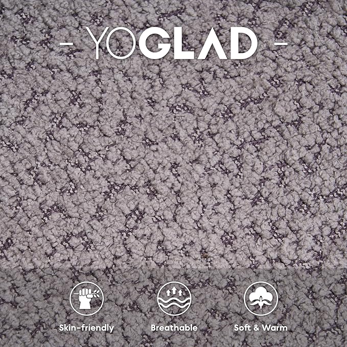 Yoglad 38.58'' Swivel Round Chair Comfy Boucle 360° Accent Chair with Thick Cushion Oversized Modern Single Sofa with 3 Pillows Soft Armchair for Nursery Living Room Bedroom Office (Grey)